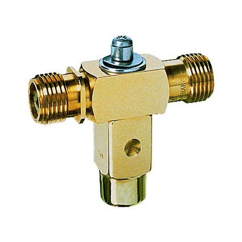 Brass Double Outlet Rollover Valve with female inlet:  Available with male or female inlet connections.