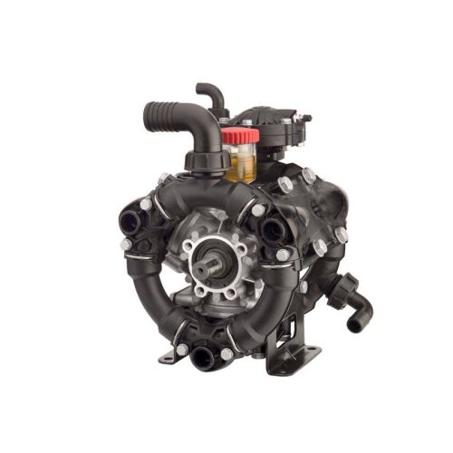 Low pressure polypropylene diaphragm pump great for liquid fertilizer applications.