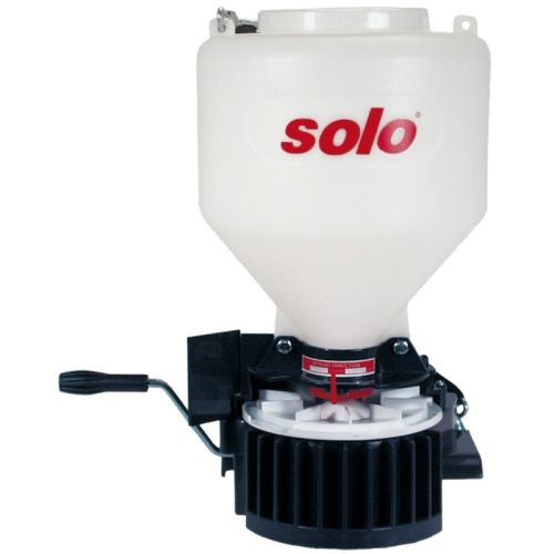 Solo 421 S Portable Spreader. Holds up to 20 lbs. of spreading materials.