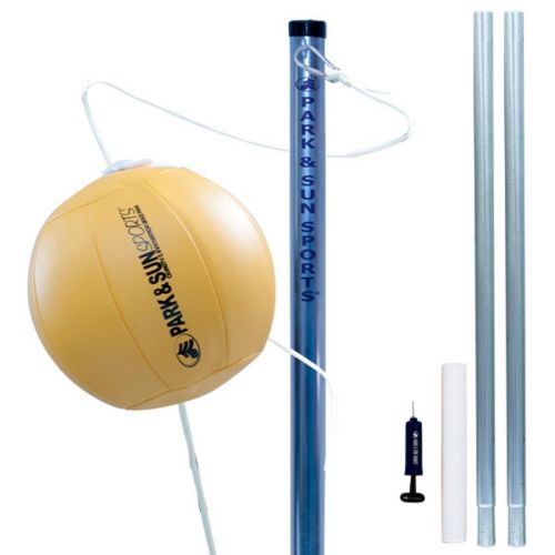 Play tetherball for hours with family and friends outdoors with this complete tetherball set.