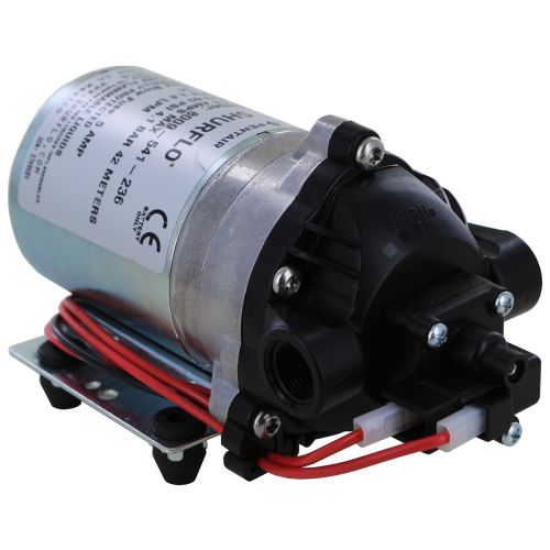 Shurflo 12V Lawn and Garden Sprayer Pump for low flow and low pressure applications.