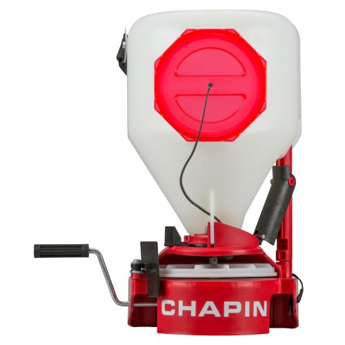 Chapin 8700A Chest-Mounted Spreader for grass seed and granular spreading.