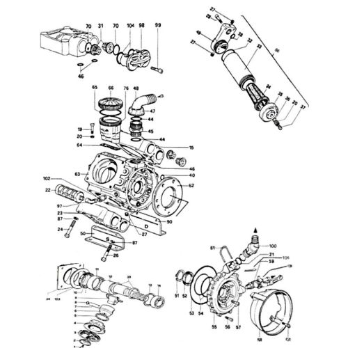 Hypro D904 Complete parts list.