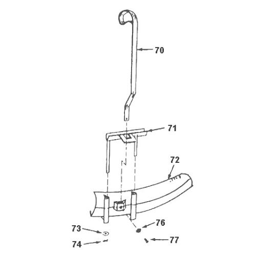 Replace wearing parts on the 060087 Manual Deflector Kit for Lesco spreaders.