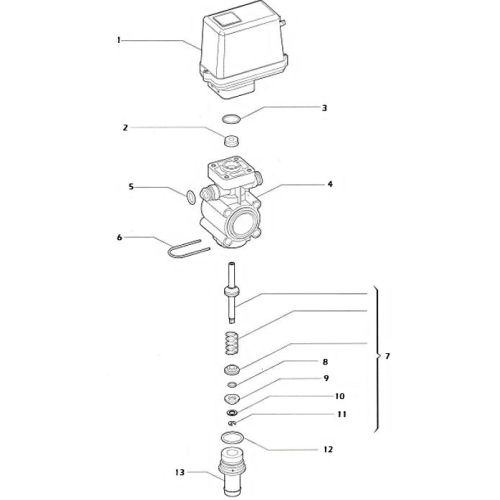 Parts list for the Arag 463 Series Stackable Boom Section Valves.