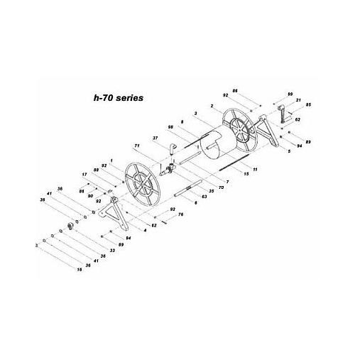 Replacement Parts for the H-70 Nordic Reels.