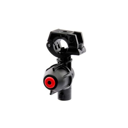 Hinged type nozzle holder with diaphragm check valve and quick coupling.