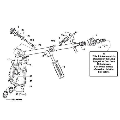 Replacement parts are available for the Long Range Tree Gun.