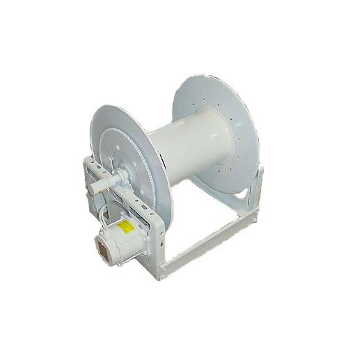 Hannay 12-Volt 1&quot; NPT hose reel for high volume applications.