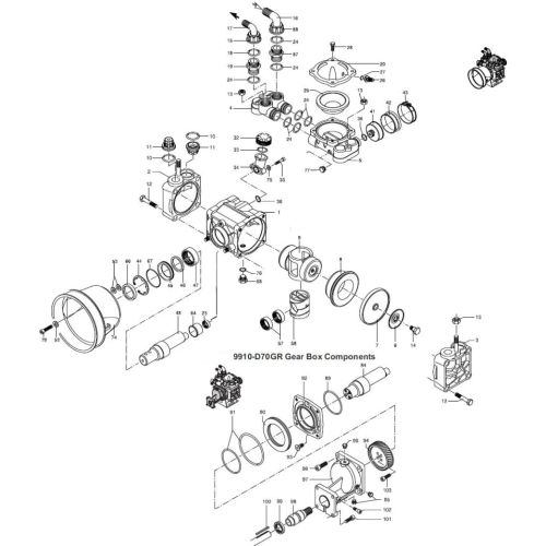 Replacement parts for the Hypro D70.