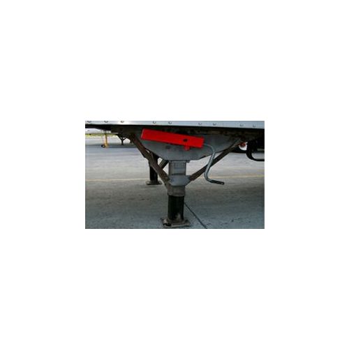Locks the landing gear hand crank on a trailer.