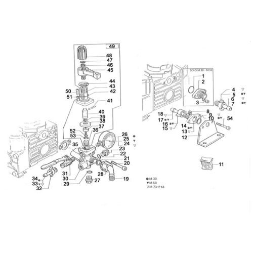 Parts listing for the IP C6 Control Unit.