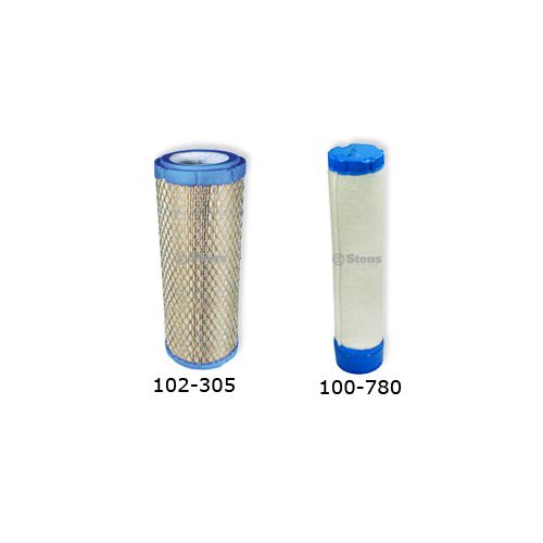 Air Filter and Pre Filter for Kohler CV165-26, CV740, and CV745 Engines.