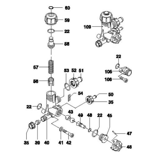 Replacement parts for 9910-Kit1990 Control Unit for Hypro D252 (D19).