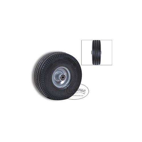 W-24 - 10 inch Hand Truch Wheel with a sawtooth tread and can handle up to 250 lbs.