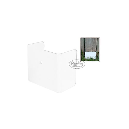 Fence Armor - white powder coated - 5 x 5 inch - 2 pieces per box.