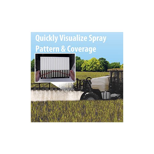 Determine your spray pattern and coverage in the field in less than 10 seconds.