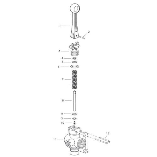 Parts listing for the Manual Control Valve Model 6B.