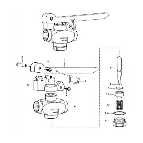 Parts breakdown for the AA36 Trigger Gun.