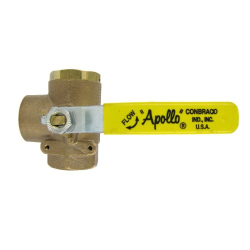 3-Way Brass Ball Valves by Apollo. Available in a range of sizes.