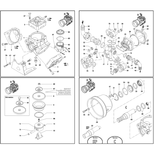 Annovi Reverberi AR115 Diaphragm Pump Parts