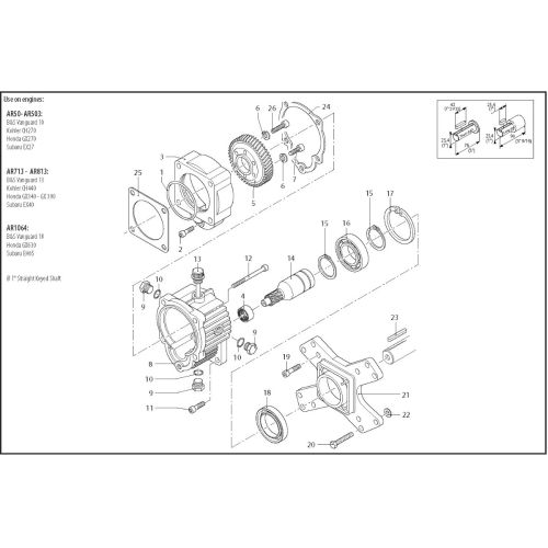 Annovi Reverberi AR1639 Gearbox Parts