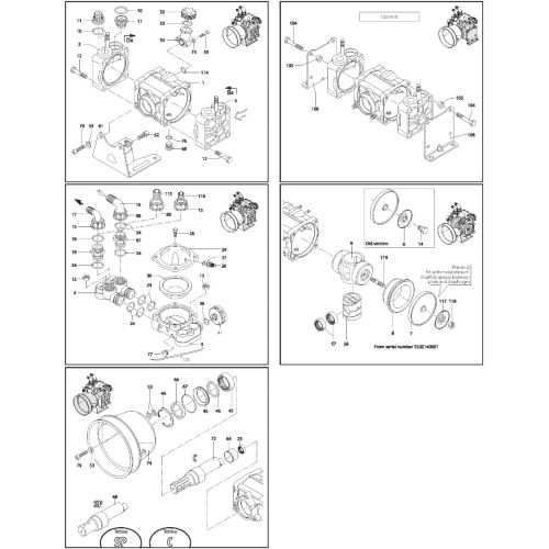 Annovi Reverberi AR70 diaphragm pump parts breakdown.