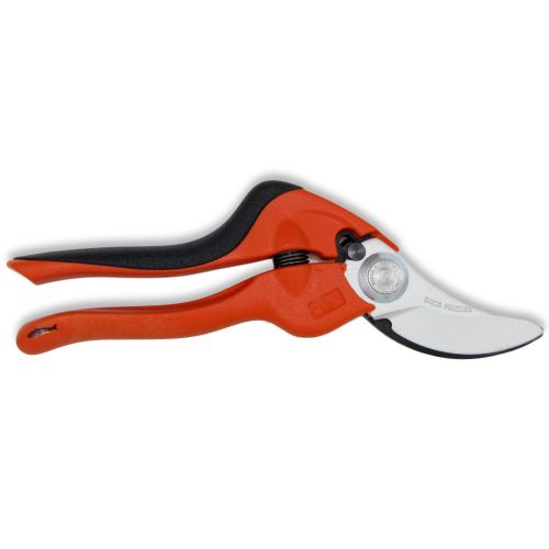 Bahco Pg Series Ergonomic Secateurs with unique angled cutting head.
