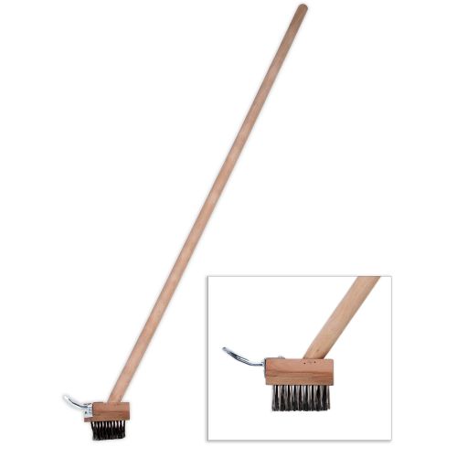 Paver Joint Wire Brush with Heavy Duty Edger - Excellent for hardscaping, landscaping, and construction companies.