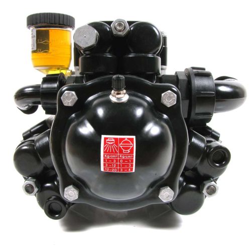 Shown is the front of the Hypro D115 3-Diaphragm Pump.