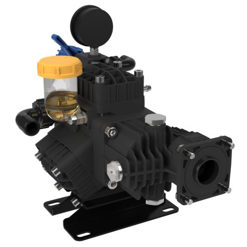 Includes pressure regulator and gearbox for directly attaching to a 5 HP gas engine with 3/4&quot; solid keyed crankshaft.