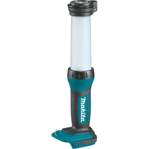 A cordless battery-powered flashlight / lantern used for finding your tools easier in the dark or brightening up dark work areas.