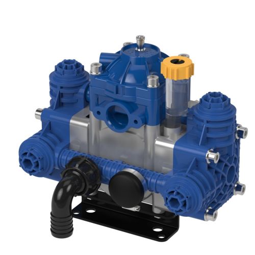 Two Duramax diaphragm pump with maximum 7.1 gpm flow rate and 290 psi pressure. 