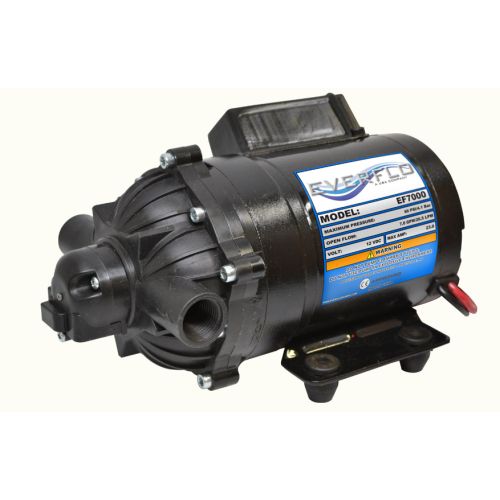 Everflo EF7000 12V Pump with 1/2&quot; female NPT ports.