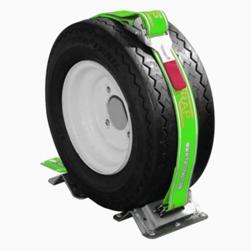 Please note that 1 Fastrap secures 1 tire. You will need 2 Fastraps to secure two wheels.