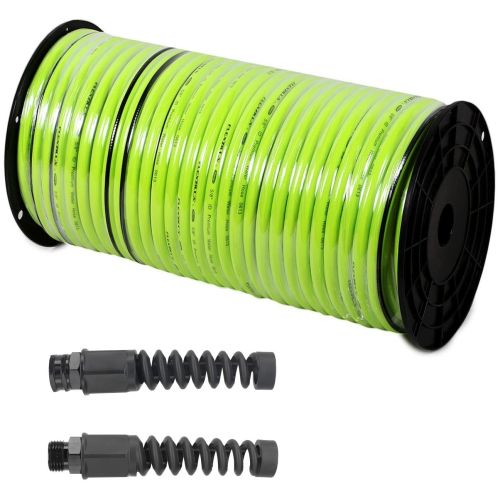 This 100&#039; roll of Flexzilla Watering Hose includes 1 x female and 1 x male 5/8&quot; hose end fitting.