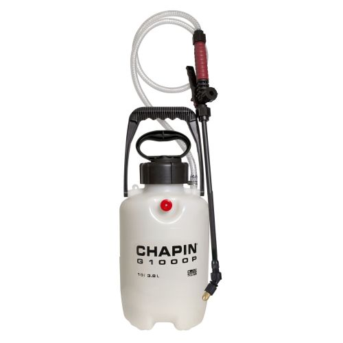 Chapin G1000P Garden and Home Sprayer with 1 US gallon tank capacity.