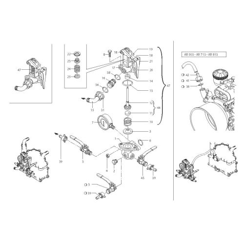 Annovi Reverberi GI40 regulator parts breakdown.