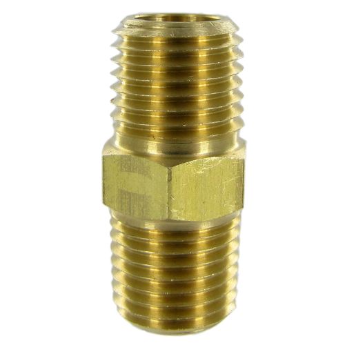 Solid Brass Hex Nipple for pipe