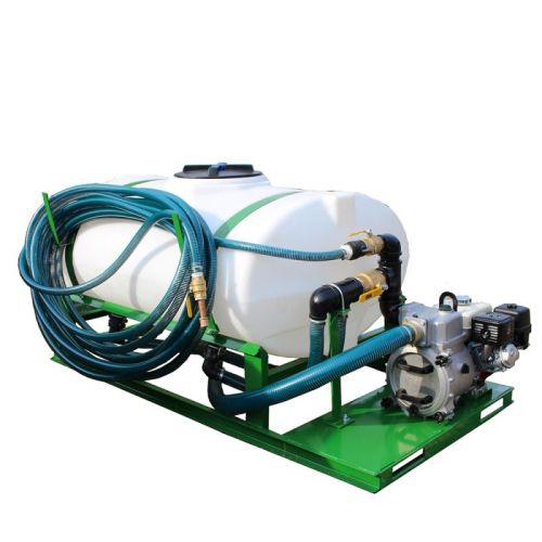 Skid Mounted Turbo Turf Hydro Seeder with 1135 Litres (300 US Gallon) tank capacity.