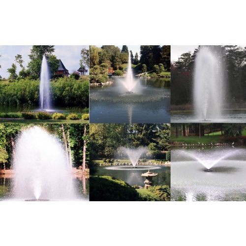 Six fountain patterns to choose from with the Kasco 2.3JF Decorative Aerating Fountains.