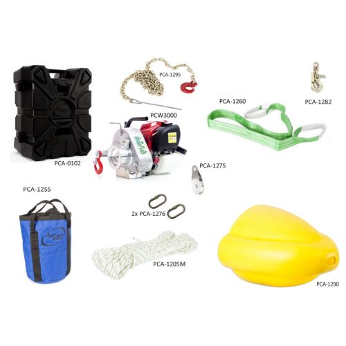 Portable Winch PCW3000-FK Forestry Assortment Kit.