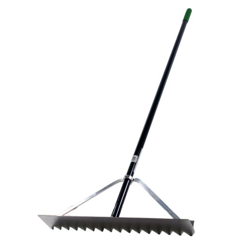 A Pro-Turf Lute for spreading gravel or grading soil.