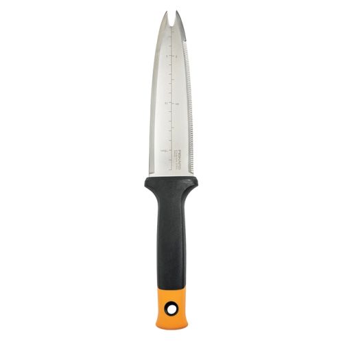 The dual-edge blade is great for multiple jobs in the garden.