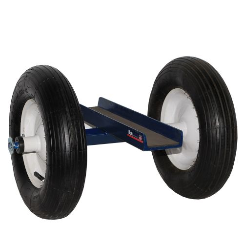 The Stone Slab Dolly has two 16&quot; pneumatic tires that absorb vibration and reduce the possibility of breakage to the slab.