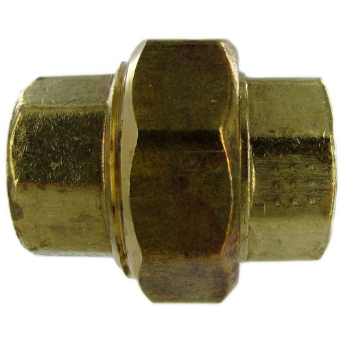 Solid Brass Union Coupling (coupled).