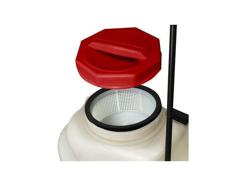 Wide 6" filler opening permits easy filling and cleaning.