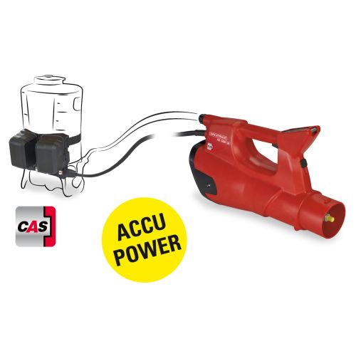 Powered by 2 x 18V Lithium-Ion batteries that provide up to 6 hours of power. Designed for attachment to certain Birchmeier Accu-Power Line sprayers.