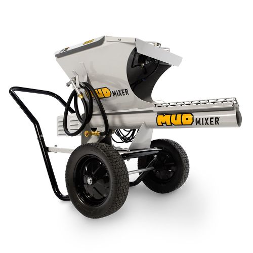 Hopper capacity of 120 lb. No more concrete, mortar, or stucco mixes that are too dry or too soupy.