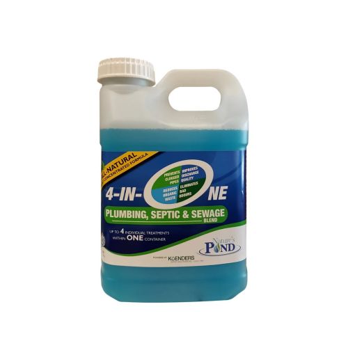 Nature&#039;s Pond 4-IN-ONE Sewage and Septic - 1 US Gallon size.